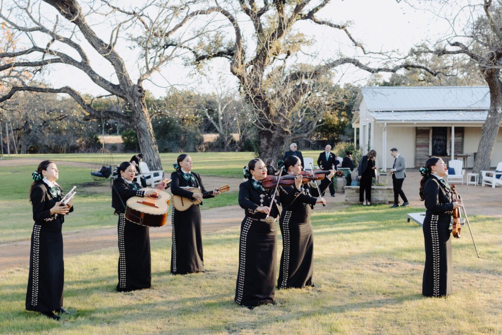 Wedding band playing